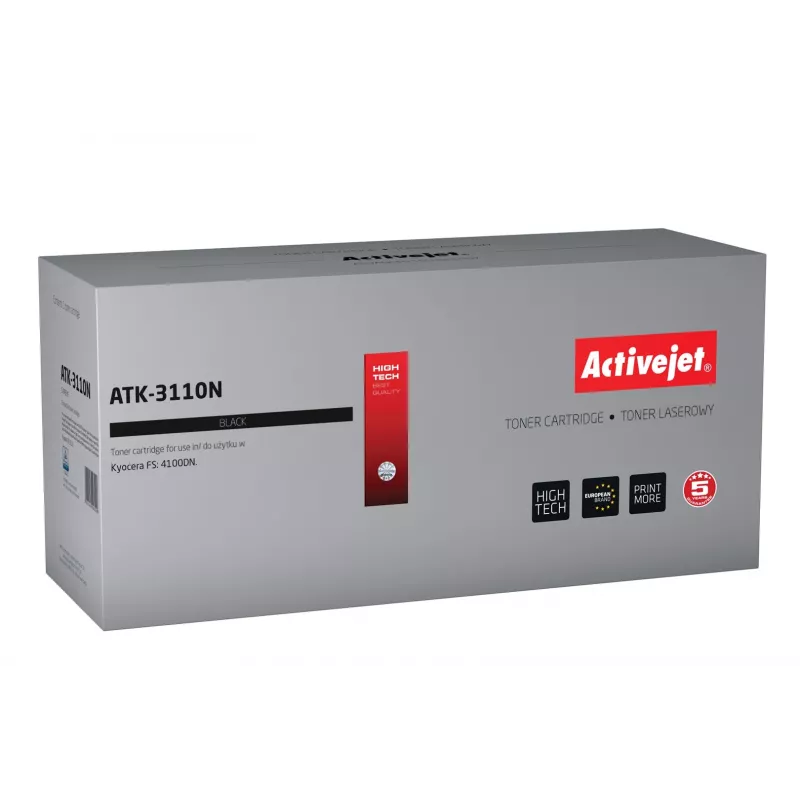 Toner Activejet ATK-3110N (substituto do Kyocera TK-3110; Supreme; 15 500 páginas; preto)