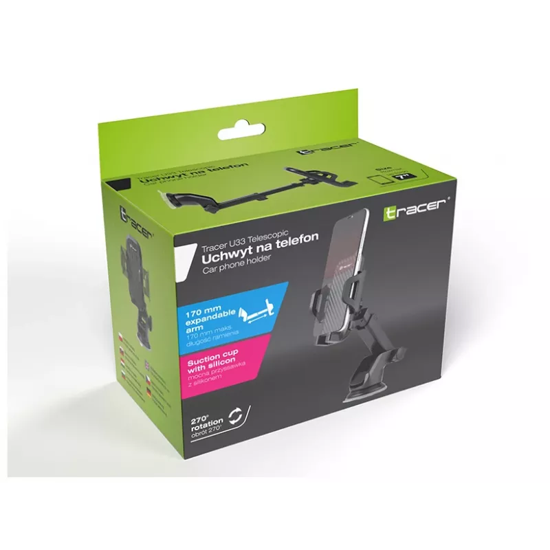 Suporte passivo Tracer TRAUCH46871 para telemóvel/smartphone preto