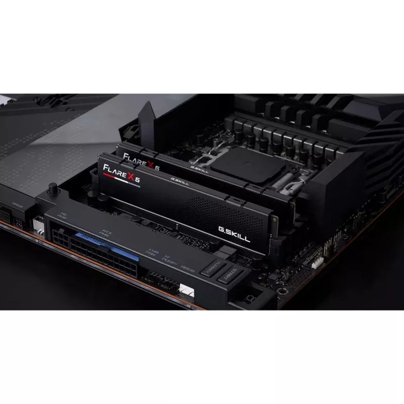 DIMM 64 GB DDR5-5600 (2x 32 GB) Dual-Kit, memória RAM preta, F5-5600J3636D32GX2-FX5, Flare X5, AMD EXPO