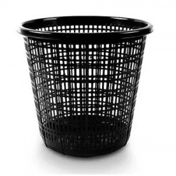 Balde do lixo 10 l, preto, plástico