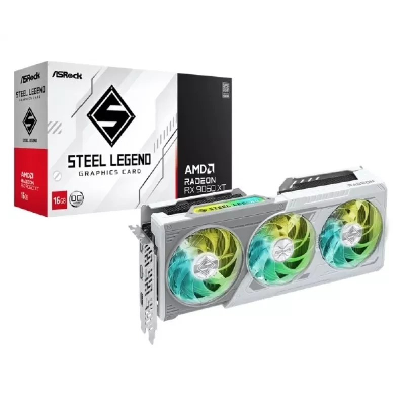 Placa gráfica ASRock AMD Radeon RX 9060 XT Steel Legend 16GB OC