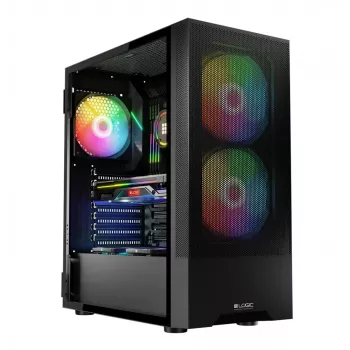 Caixa Logic ARYA ARGB MINIDI USB 3.0 preta