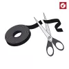 LABEL THE CABLE LTC PRO Roll Strap, rolo de fita adesiva dupla face, 25 m preto
