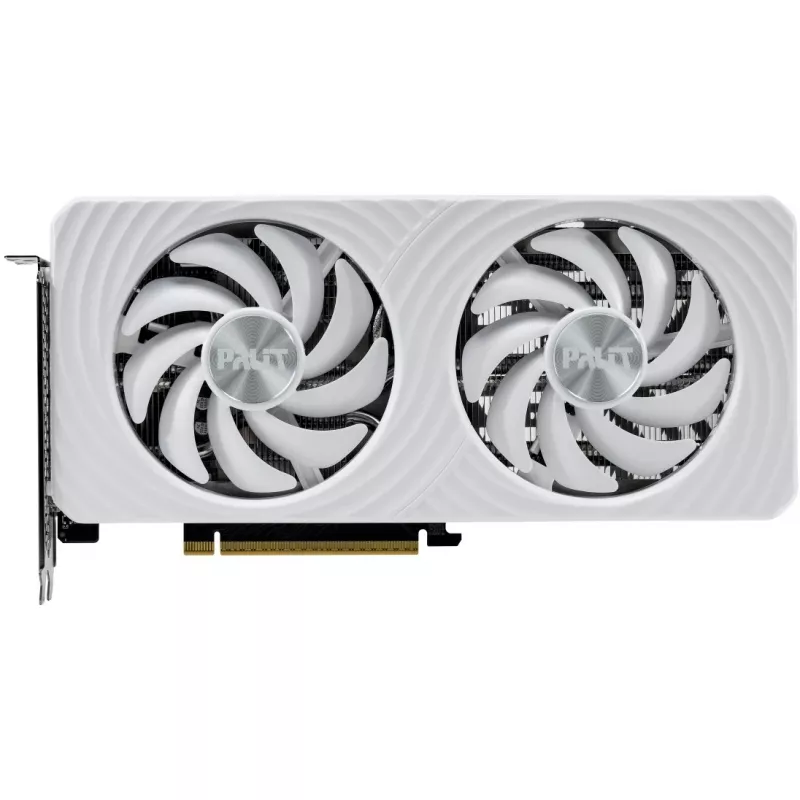 Placa gráfica Palit GeForce RTX 5060 Ti White OC — GeForce RTX 5060 Ti, 16 GB GDDR7, 128 bits, PCIe 5.0, 2407 MHz