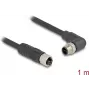 Cabo sensor/atuador DeLOCK 80528 1 m RST M12 preto