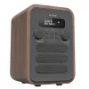 Denver DAB-48 cinzento rádio pessoal digital cinzento, madeira