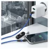 Cabo USB RealPower MagneticCharge2 1 m Azul Carregamento rápido Transferência de dados