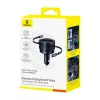 Carregador de automóvel Baseus Enjoyment Max 60W com cabos USB-C e Lightning, carregamento rápido de porta dupla