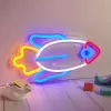 Luz néon LED MANTA SNL91MT estilo RAKETA – painel néon LED decorativo, modelo SNL91MT