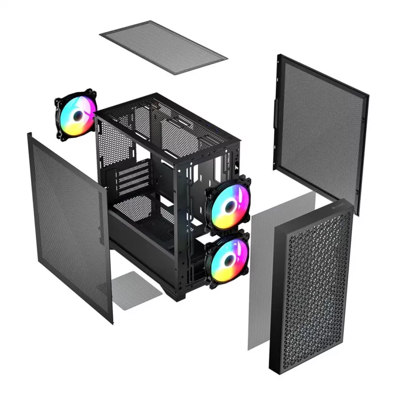 Logic DART PRO ARGB MINI USB-C Caixa de PC Preto