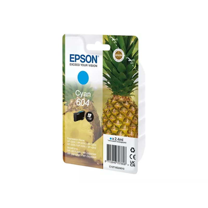 Epson 604 cartucho de tinta 1 unid. original capacidade standard ciano
