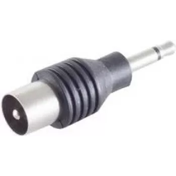 Conector de cabo ShiverPeaks BS57101 3,5 mm preto aço inoxidável macho/fêmea