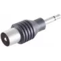 Conector de cabo ShiverPeaks BS57101 3,5 mm preto aço inoxidável macho/fêmea