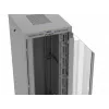 Armário rack LANBERG FF01-8047-12SL 47U 800x1000 mm cinzento com portas frontal e traseira de vidro e espaço para painel LCD