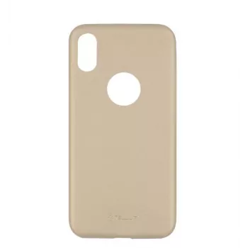 Capa Tellur fina em pele sintética para iPhone X/XS — dourado, capa de proteção fina