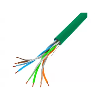 Cabo de rede LANBERG LCU5-10CC-0305-G U/UTP Cat5e 305 m verde, 24 AWG, CCA, bainha PVC
