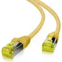 Cabo de rede helos Cat 6a S/FTP 0,5 m, amarelo