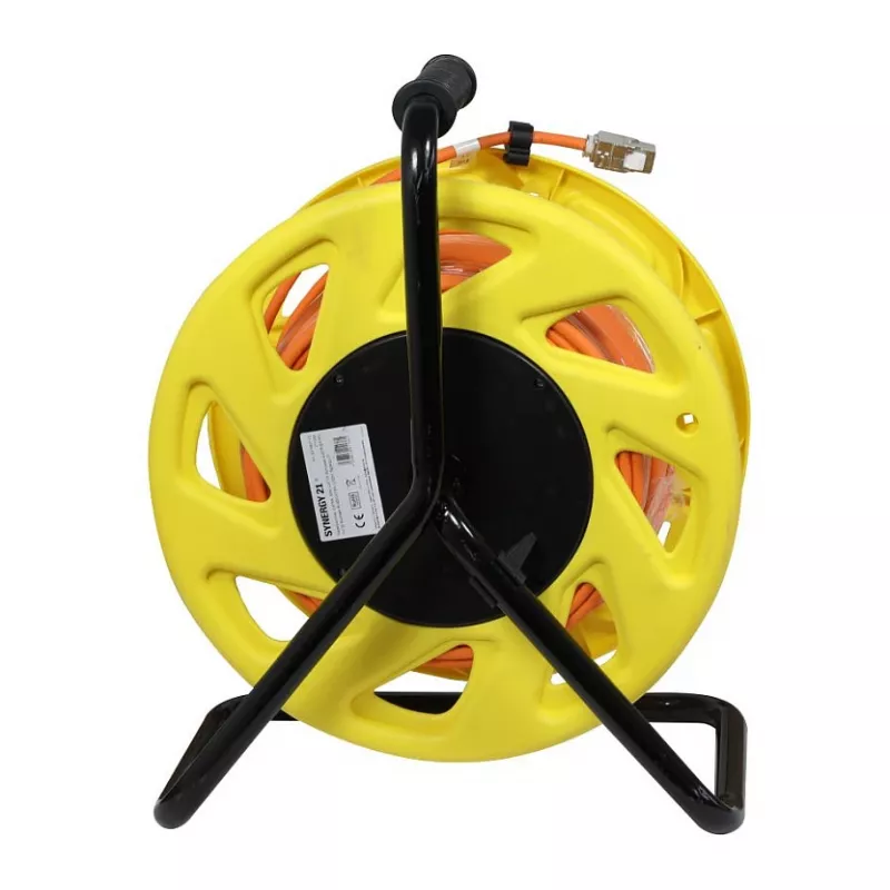 Synergy 21 S216821V2 Bobina de cabo, cabo em bruto Cat.6A/Cat.7a S/FTP, 50 m, laranja