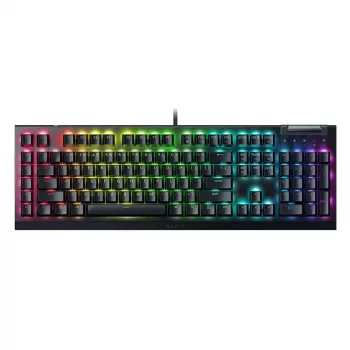 Razer BlackWidow V4 X Teclado mecânico para gaming, interruptores amarelos, layout US, com fio, preto