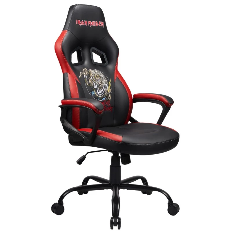 Cadeira de escritório Subsonic SA5642-IM1 assento acolchoado encosto acolchoado preto vermelho
