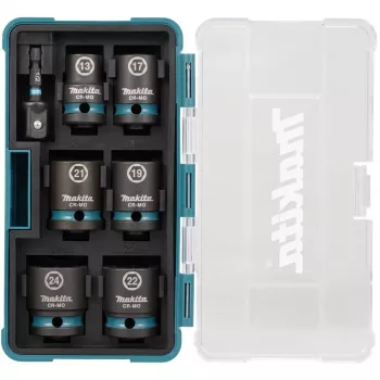 Makita E-16592 Chave de caixa para chave de impacto Conjunto de chaves de caixa preto, turquesa