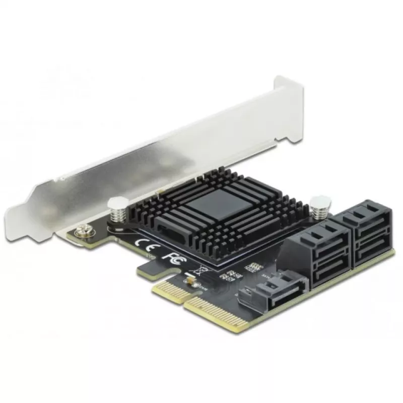Placa SATA PCI Express x4 DeLOCK 5 portas formato low profile