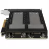 Rack de armazenamento móvel RAIDSONIC ToughArmor MB842MP-B — 2 baías removíveis para M.2 NVMe, PCIe 4.0 x16