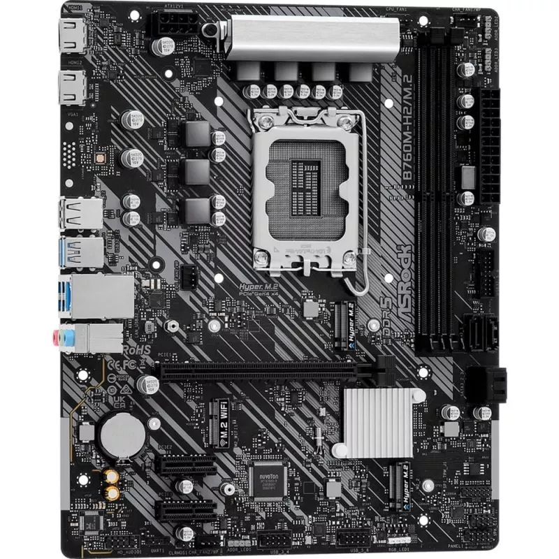 Motherboard ASRock B760M-H2/M.2 DDR5 LGA1700 Micro-ATX