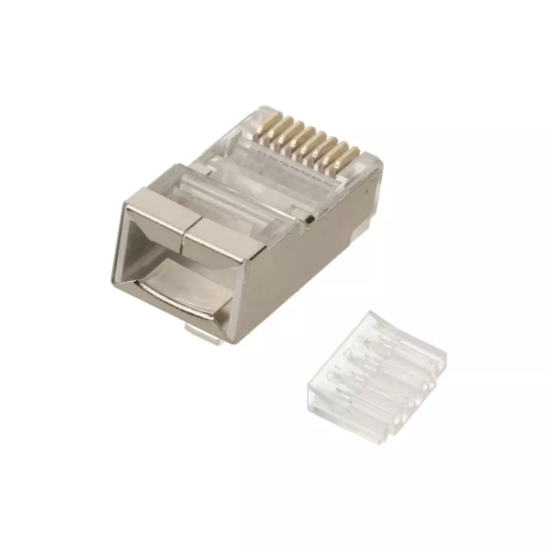 Extralink CAT6 FTP Ficha RJ45 8P8C Ficha/Conector fêmea Transparente