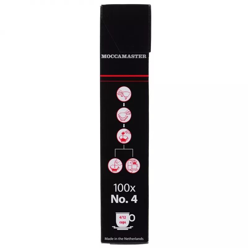 Filtro de café MOCCAMASTER 85022 — filtro de papel, branco, pack de 100