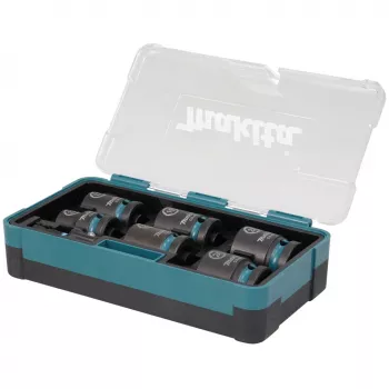 Makita E-16592 Chave de caixa para chave de impacto Conjunto de chaves de caixa preto, turquesa