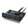 Graugear HUB USB + leitor de cartões Painel frontal múltiplo, Type-C USB retail (G-MP01CR)