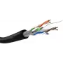 Cabo de rede Goobay CAT 6 U/UTP 100 m preto