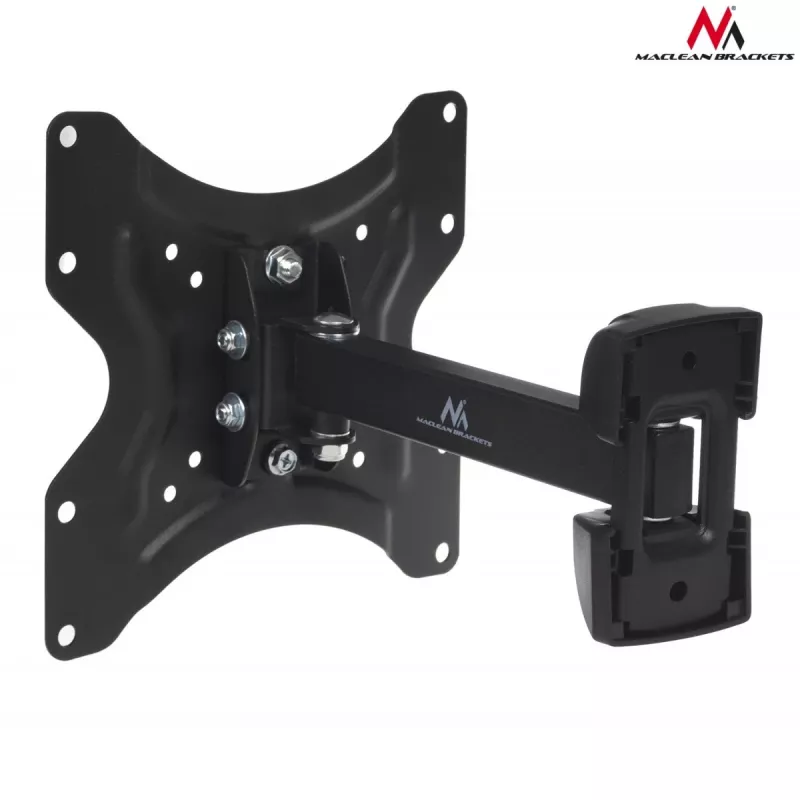 Maclean MC-741 suporte de parede para TV de 13–42 polegadas (33–106,7 cm), VESA 75×75–200×200, máx. 25 kg, distância à parede 5,9–22,8 cm, preto