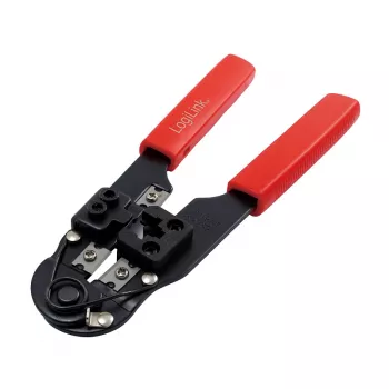 Alicate de cravar LogiLink WZ0004 preto. vermelho