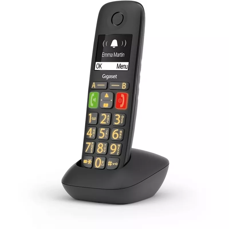 Gigaset Hearing Aid.DECT E290HX telefone sem fios adicional, preto