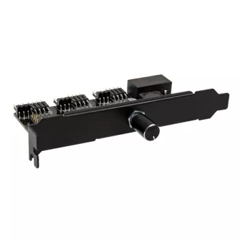 Lamptron CFM36 controlador de ventoinhas e RGB LED para slot PCI, preto