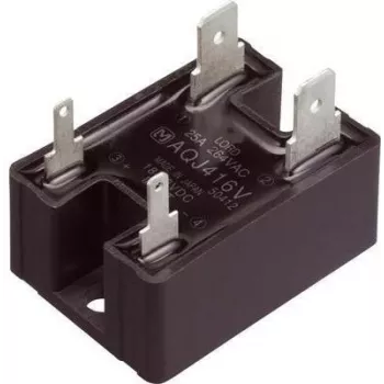 Relé de estado sólido Panasonic AQJ419VJ, comutação de tensão zero, corrente de carga máx. 25 A, tensão de comutação máx. 264 V AC