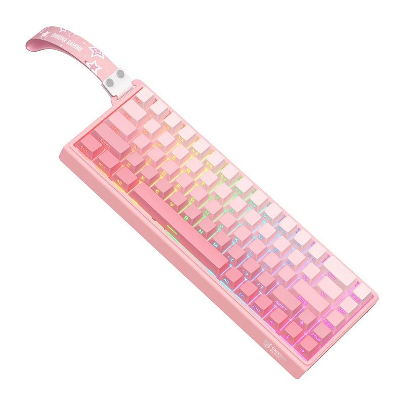 ONIKUMA G69 teclado, rosa, QWERTY