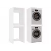 Armário top e shop POLA TWIN para lavandaria para máquina de lavar e secar – branco