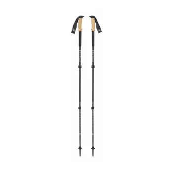 Bastão de trekking telescópico Black Diamond Alpine Carbon Cork unissexo