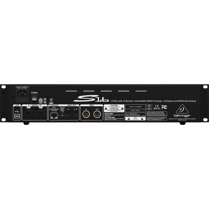 Behringer Digital Snake S16 módulo de áudio
