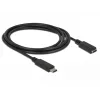 Cabo USB DeLOCK 85534 USB 3.2 Gen 1 1,5 m USB C preto