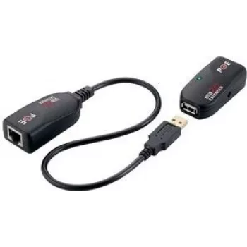 LogiLink UA0207 Extensor USB 2.0 Cat5, preto