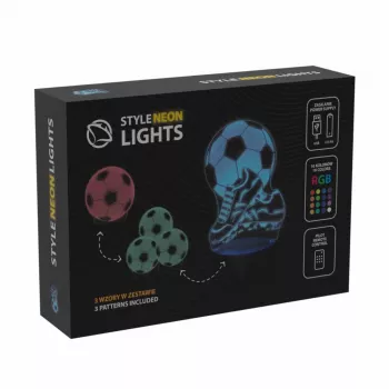 Lâmpada de mesa MANTA SNL124RGB esferas de decoração de luz 3D RGB, LED com mudança de cor, iluminação decorativa