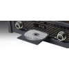 Gira-discos muse MT-115 W — preto/dourado, 33-45-78 rpm, braço de leitura em J, botão de volume, 240V AC