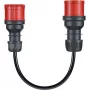 Adaptador para Gemini flex 11 kW, CEE vermelho trifásico 16A > CEE vermelho 32A (preto, 30 cm)