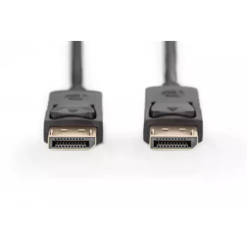 Cabo de ligação DisplayPort com bloqueio 1080p 60Hz FHD Type DP / DP M / M preto 1m
