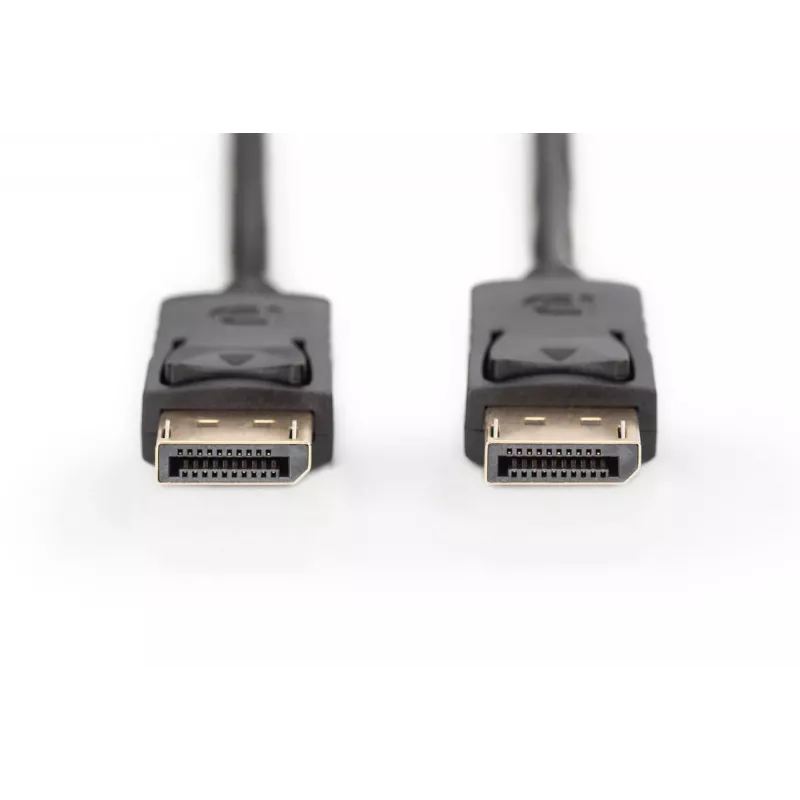 Cabo de ligação DisplayPort com bloqueio 1080p 60Hz FHD Type DP / DP M / M preto 1m