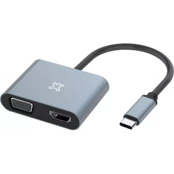 Adaptador XtremeMac Type-C para HDMI e VGA - adaptador - digital/dados (XWH-ACVH-13)